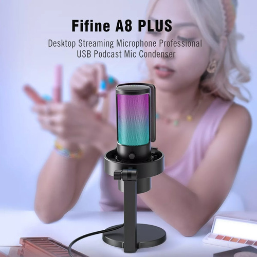 Microfone Fifine Ampligame A8 Plus Novo Modelo Cardioide