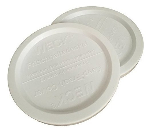 Tapas De Plástico Weck Jar Keep-fresh, Paquete De 2 (grandes