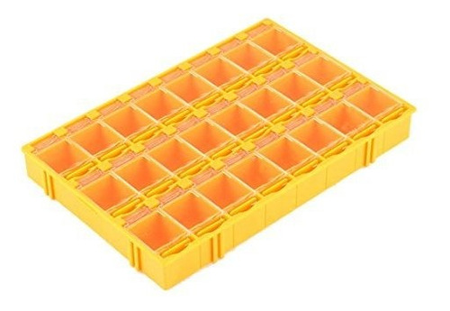 Uxcell Plastic 24 Compartments Caja De Almacenamiento De Com