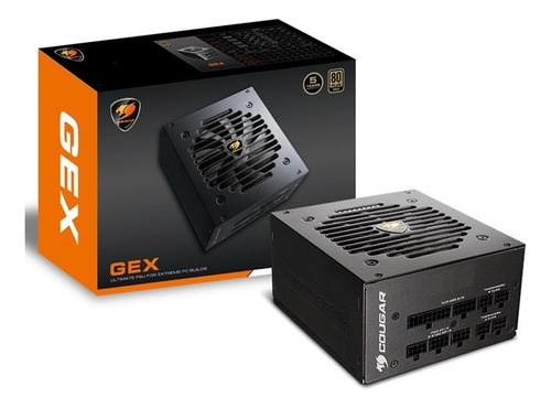 Fuente Gamer Cougar Gex750 750w 80 Plus Gold Modular Cor Preto