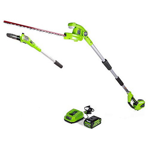 Setas Sin Cable Greenworks Negro Y Verde