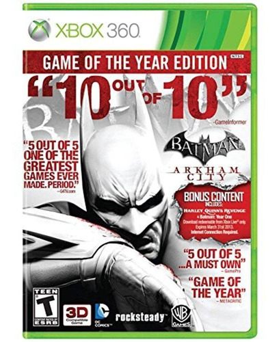 Batman Arkham City Xbox 360 Original Novo Lacrado