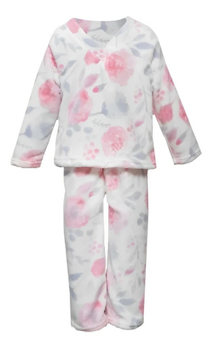 Pijama Floral Niña Conjunto Microfibra Suave Baby Inc