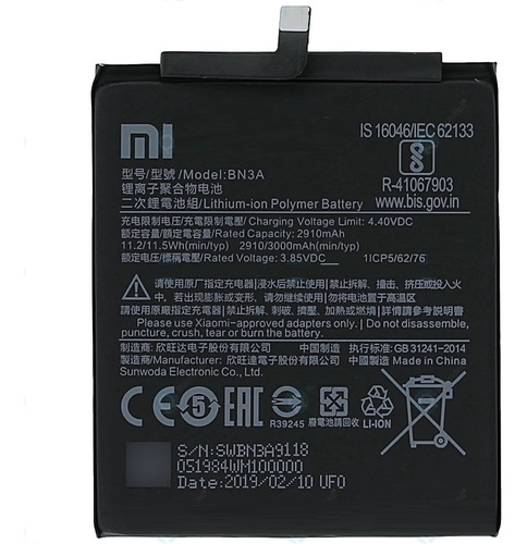 Bateria Xiaomi Bn3a Redmi Go Nueva Sellada Tienda Fisica