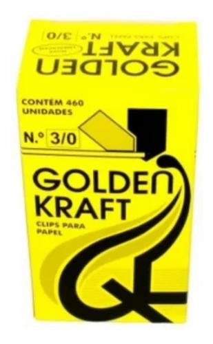 Clips Nº3 Galvanizado Com 500 Gramas Golden Kraft