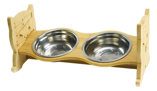 Tazón De Comida Para Gatos Elevado, 41cmx19cmx18.3cm