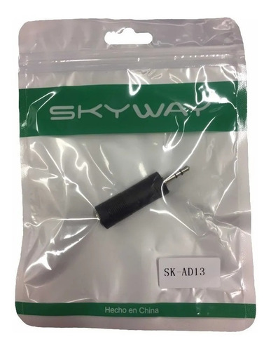 Imagen 3 de 7 de Adaptador De Plug 6,3mm(h) A Plug 3,5mm(m) - Skyway-sk-ad13