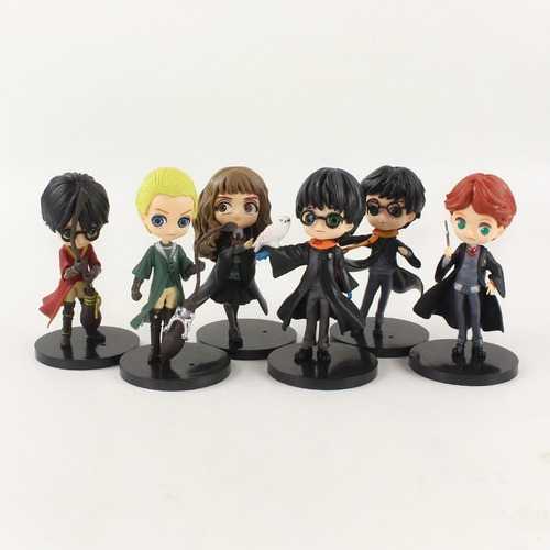Set 6 Figuras Harry Potter Coleccion Ron Hermione Draco