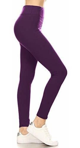 Leggings Depot 3 Waistband Yoga Leggings Sólidos De X16yn