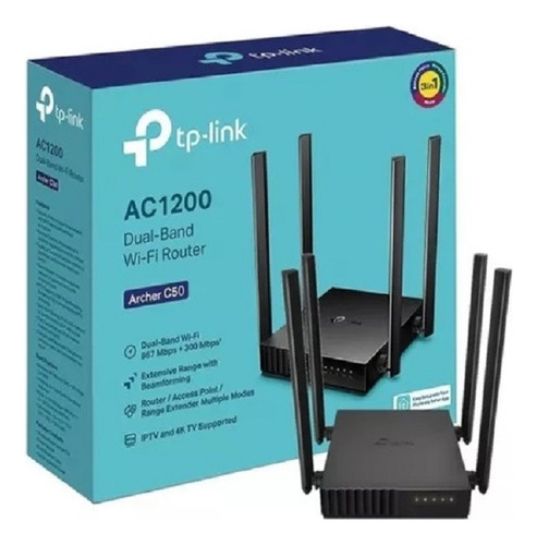 Router Wifi Doble Banda 2.4/ 5ghz Tp Link Ac1200 Archer C50