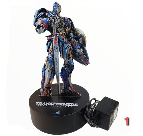 Figura Transformers Con Base Y Luz Hasbro Valor Cada Uno