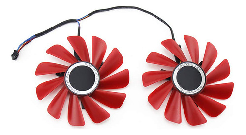 2 Ventiladores Rx-570-rs Rx-580-rs Fd10u12s9-c De 85 Mm Para