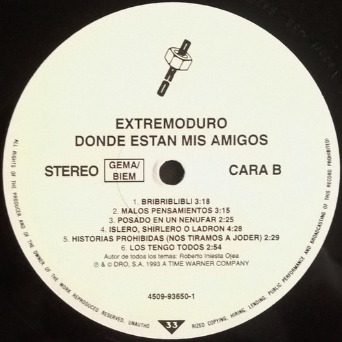 Imagen 4 de 7 de Extremoduro ¿dónde Están Mis Amigos? Vinilo Rock Activity