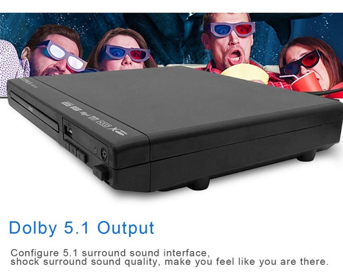 Reproductor Dvd Videomax Hd Multimedia Sd/mmc/usb/cd/aux/fm