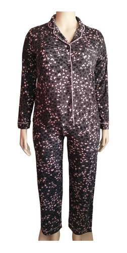 Pijama Mujer Invierno Talla L Grande Marca Cuddl Duds