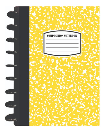Cuaderno Discos T/frances 80hjs 105grs Pastadura 2 Separador Composition Amarilla