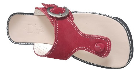 Imagen 1 de 2 de Sandalias De Cuero Para Dama