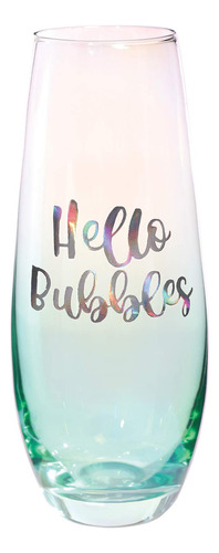 Vaso Champan Tallo 10 Onza Hello Bubbl