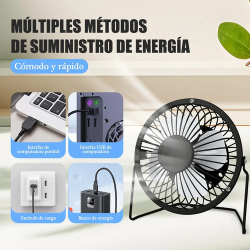 Ventilador De Escritorio Mini Abanico Pequeño Portátil