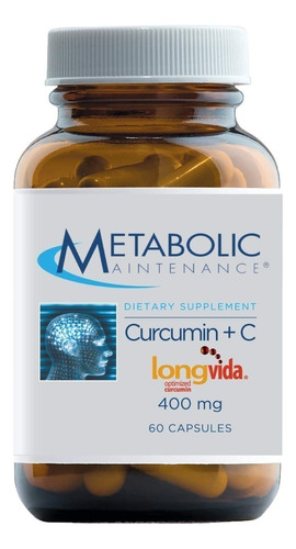 Curcumina + C, 400mg, 60caps, Metabolic Maintenance,