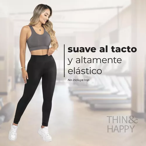 Pantalon tipo leggins bota amplia talle alto pegado control abdomen  GENERICO