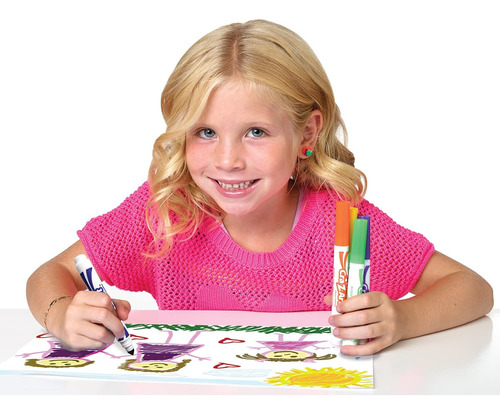 10 Marcadores Lavables De 10 Colores Cra-z-art