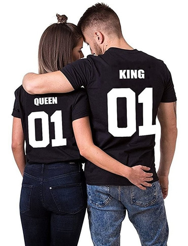 Camisetas Queen & King Personalizadas + Gorras Pack 2
