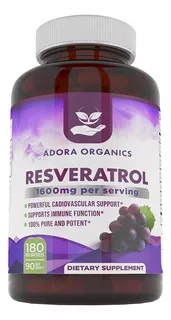 Vitaminas Trans Resveratrol En Capsulas 1600mg Antioxidante