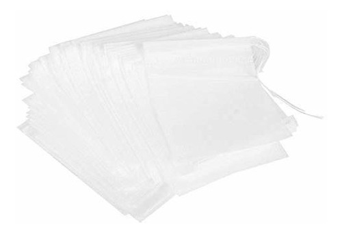 100pcs 7x9cm Bolsas De Té Desechables Hojas De Té Fil...