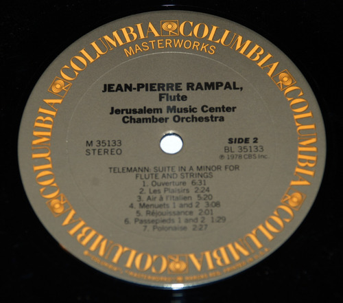 Isaac Stern / Jean-pierre Rampal Play Vivaldi & Telemann Vg+ (Usado)