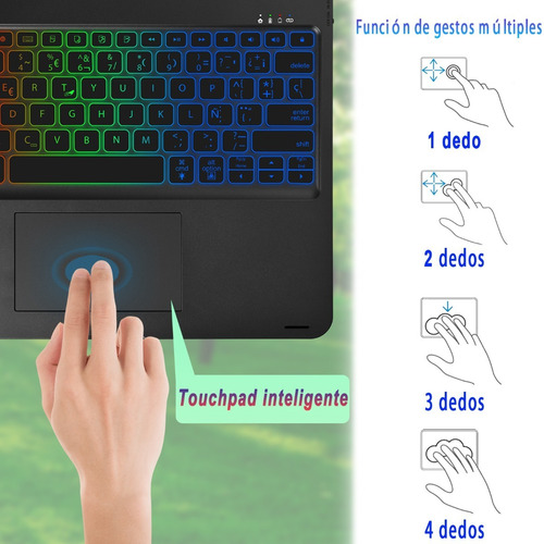 Imagen 5 de 8 de Teclado Mágico Giratorio Para iPad Pro 12.9 5º 4º 3º