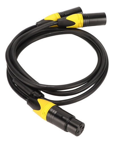 Three-core Xlr One Female To Two Male Adapter Cable