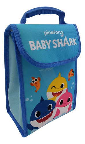 Lunchera Infantil Baby Shark 24,5 X 17,5 Cm Las Pistas De Blue