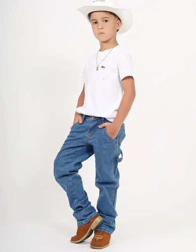 Calça Jeans Infantil Masculina Carpinteira Country