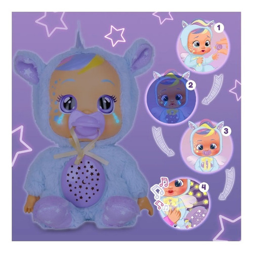 Muñeco Cry Babies Goodnight Jenna Bebé Llorón Con Luces