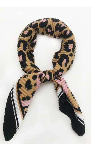 Pañuelo Pashmina Mate Plisado Animal Print Ba900bis