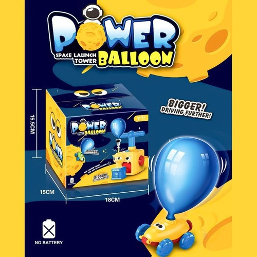 Imagen 5 de 5 de Juguete Bombin Globos Lanza Autos Y Cohetes Para Niños
