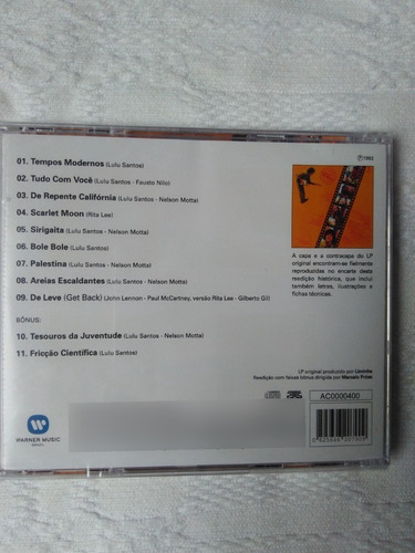 Cd Lulu Santos - Tempos Modernos - Lacrado - Com Bônus