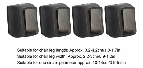 Protector De Suelo Para Patas De Silla Rectangular 20 Piezas