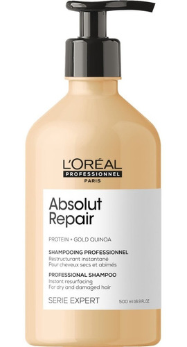 Shampoo Reparador Cabello Dañado Loreal Absolut Repair 500ml