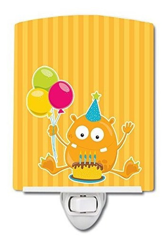 Caroline's Treasures Bb8933cnl Birthday Monster Naranja Luz 