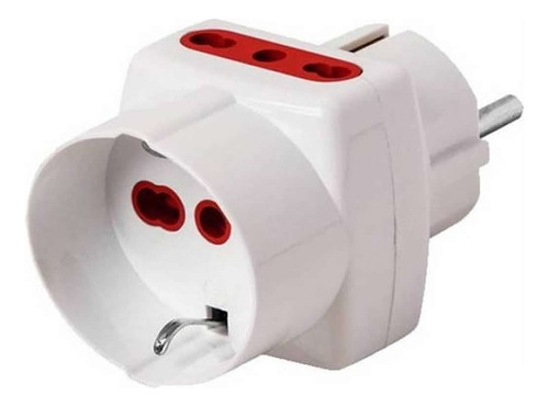 Adaptador Conatel Enchufe Schuko Universal 3 En Línea - Otec