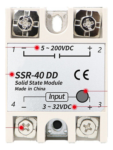 Relé De Estado Sólido 40dd Chip Inteligente De Cobre Rojo Pu