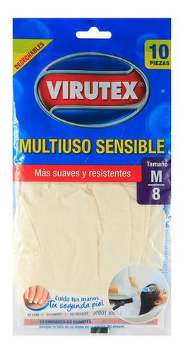 Guantes Desechables Talla M X10    Virutex