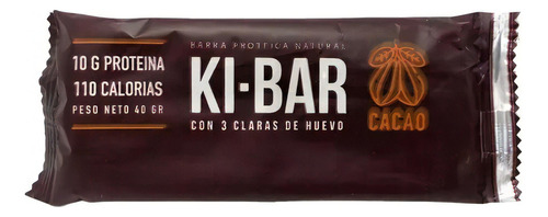 Barrita Proteica Natural Sabor Cacao Ki-bar