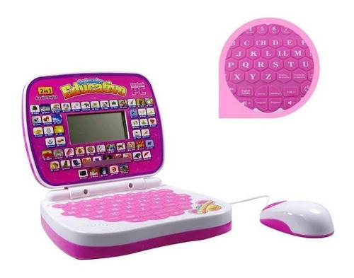 Mi Primer Portátil Infantil Mini Laptop Educativo Sonido Led