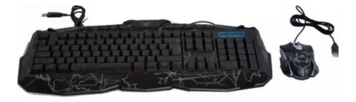 Kit Gamer Teclado Con Luces Mouse + Audífonos Jg1200