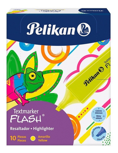 Resaltador Pelikan Flash Neón (caja X 10)