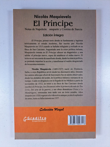El Principe - Nicolas Maquiavelo - Gradifco