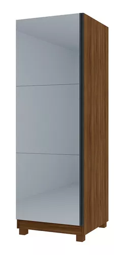 Prosper stripe Droop Sapateira Gelius Esmeralda 1 Porta Com Espelho - Nogueira | Soberano Móveis